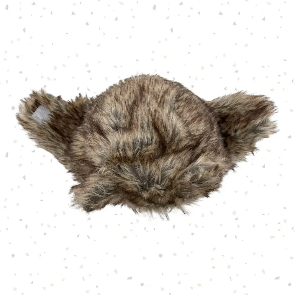 Lazy One Baby Wolf Critter Cap Hat Faux Fur Animal Coyote Wild Infant Size M